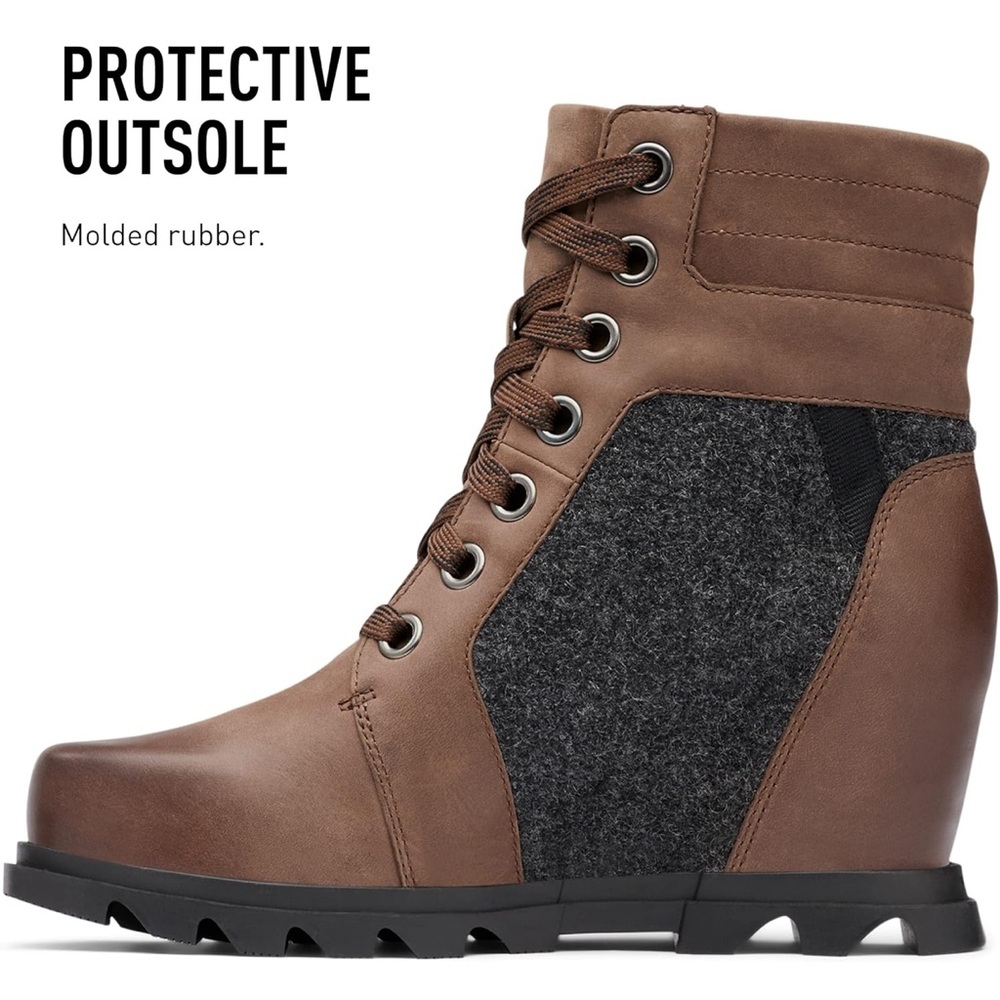 Sorel Women's Joan of Arctic Wedge III Lexie Boot Waterproof Leather Wedge Boots